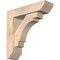 Ekena Millwork Merced Slat Smooth Bracket w/ Offset Brace, Douglas Fir, 5 1/2"W x 20"D x 20"H BKT0604X20X20MRC06SDF - alternate 1